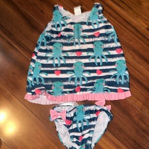 Penelope Plumm Toddler Girl Swimsuit Excellent Condition